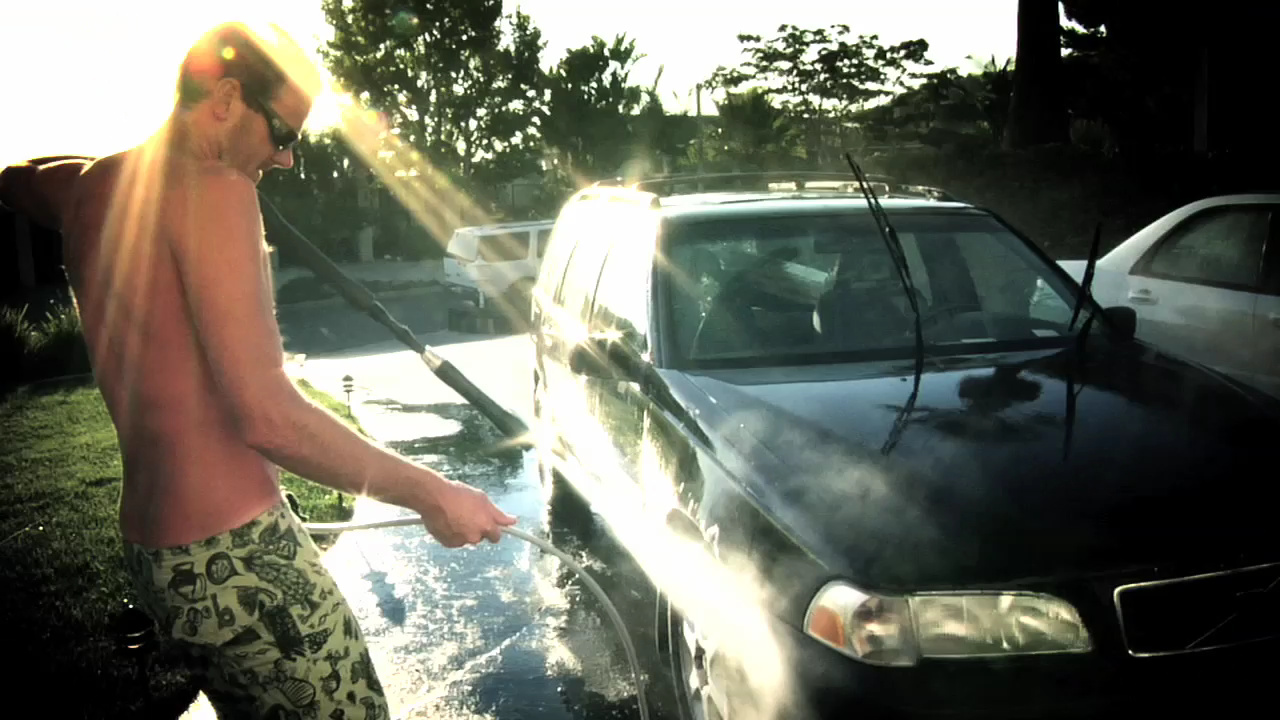 At the car wash