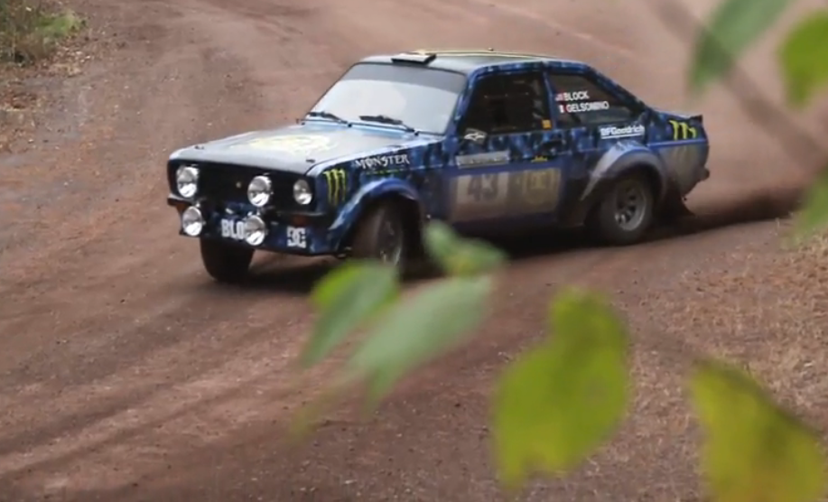 Here's Ken Block's video announcement The car he is driving is a 