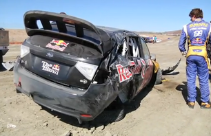 CRASH Pastrana Crashes Hard in Practice