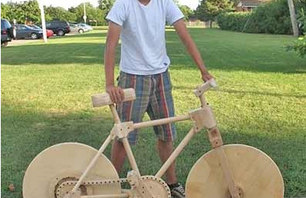 Sign of the Apocalypse: Wooden bicycle.