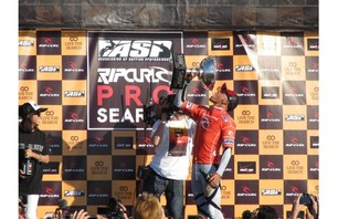 Kelly Slater Celebrating a Little Too Soon