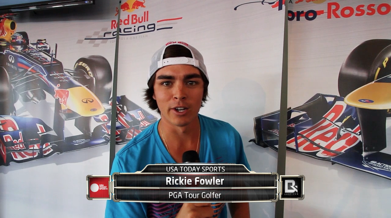 Rickie Fowler Heads Out To Red Bull\'s F1 Race