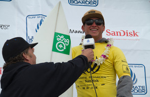 Nathan Zoller Takes Surf Portion in Ultimate Boarder Triathlon