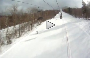 POV Camera Catches Skier\'s Fatal Crash - View Discretion Advised