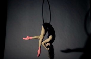 Sexy Contortionist Wearing Stylish Stance Socks