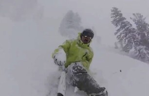 POV of an Avalanche At Solitude Resort
