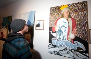 Admiring art