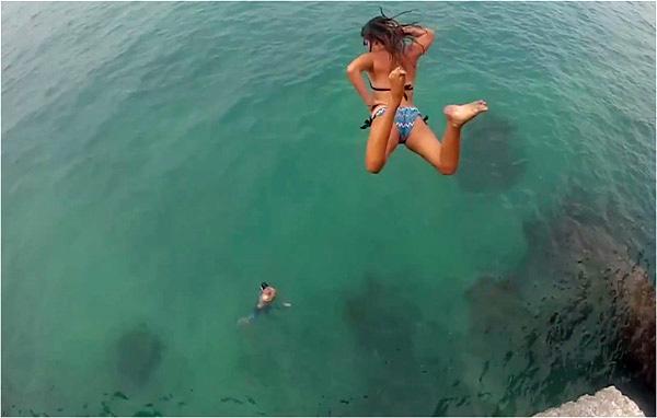 Cliff Jumping Girls of Bermuda (w/video)