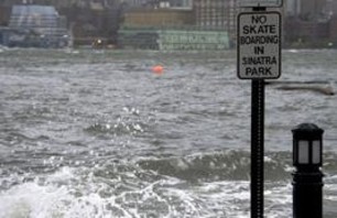 Rockaway Beach Boardwalk Destroyted