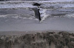 Rockaway Beach Boardwalk Destroyted