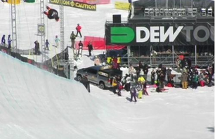 Justin Dorey double double in the pipe