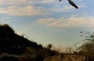 Hucker Mike double backflips mid-section at Elevation