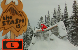 Santa Shows Off Some Skills From Jackson Hole