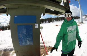 Snowboarder Janne\'s Lipsanen  Shows off Some Moves