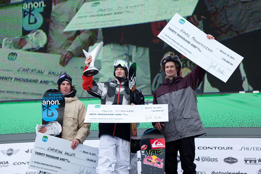 Podium at Burton US Open