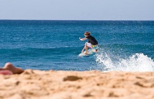 Off the wall on a small day can mean some big airs, as shown by Ricky Basnett.