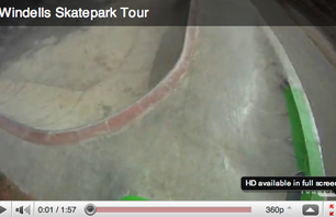 Video tour of the Windells skatepark from Skate and Annoy