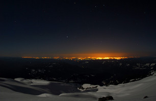 Mt. Hood looking west towards Portland.