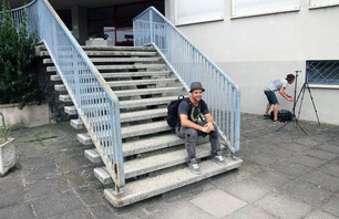 Kachinsky takes a breather after destroying another set up in Toulouse, France