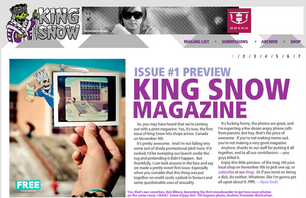 King Snow Premiere Issue to Drop