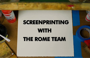 How To Screen Print with Rome and Marie France Roy