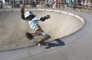 The Next Hosoi? 6-year-old Rips Venice Skatepark