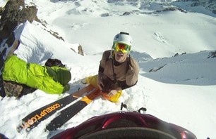Scariest Fall Ever - Skier Barely Escapes Death