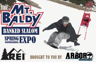 Mt Baldy Banked Slalom Snowboarding Contest - March 27