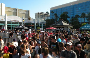Crowds flocked to see Tony Hawk take on the halfpipe