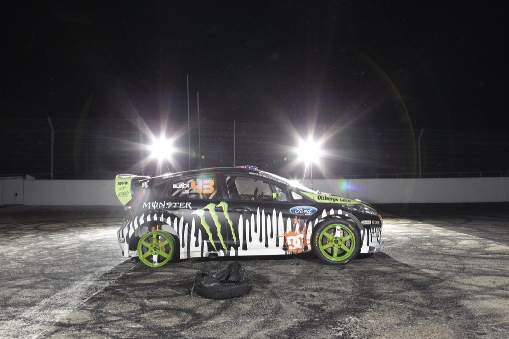 Ken Block's car features a 2 liter turbo engine with