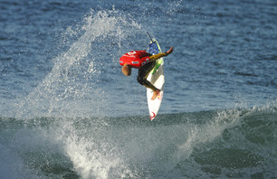 Mick boosts on his backside