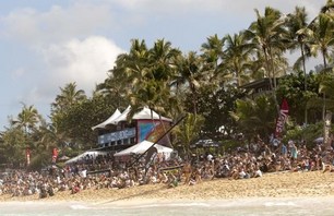 Always a solid crowd on hand for the Billabong Pipe Masters