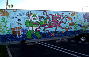 Wahoo's x Bigfoot Mural in Costa Mesa
