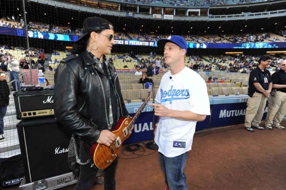 Rob Dyrdek Throws The First Pitch