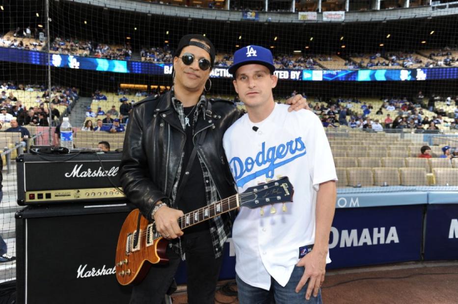 Rob Dyrdek Throws The First Pitch