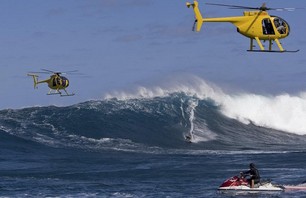 Kai copter at Jaws