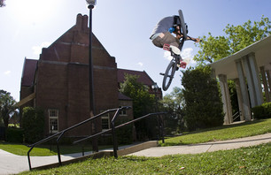 Uprail to shoulder burner! Photo courtesy of Fat Tony and RIDEbmx