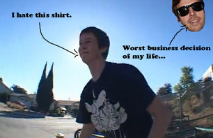 People actually wear the Lotek/Give D! tees... Weird.