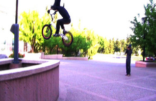 Big manual 180, with lots of hair and flair.