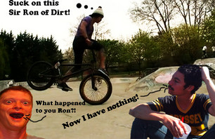 Dirt Ron has fallen from his candybar thrown, keys have been lost, friendships... Broken.