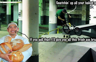 Fresh shred in exchange for fresh bread.
