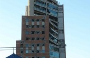 New Building Completely Destroyed