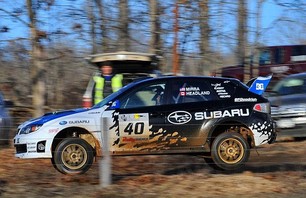 Subaru\'s Dave Mirra at 2010 100 Acre Wood Rally