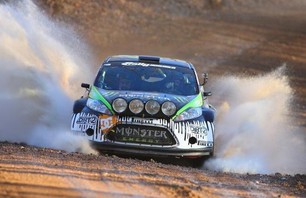 Ken Block and Alex Gelsomino at 2010 100 Acre Wood Rally