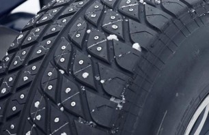 F1 studded rear tires are encrusted in 588 tungsten studs