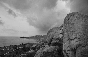 Bouldering in Qingdao, China.