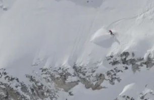 Watch as Skier takes a BURLY Crash in the Backcountry