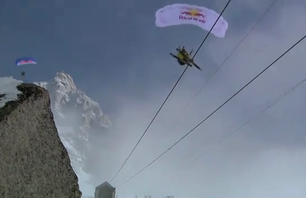 Antoine Montant Speed Flying in Chamonix, France