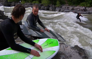 Surfing the Snake River, Wyoming
