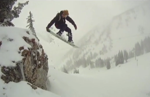 Snowboarding Alta